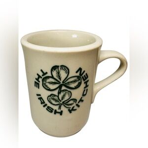 Vintage Shenango China “The Irish Kitchen” Mug Clovers Chunky Restaurant Ware